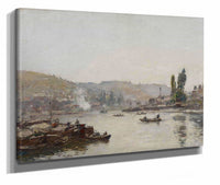 La Seine A Rouen The Seine At Rouen by Eugene Boudin