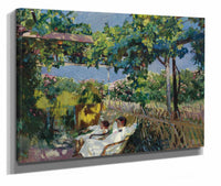 La Siesta En El Jardin by Joaquin Sorolla