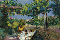 La Siesta En El Jardin by Joaquin Sorolla
