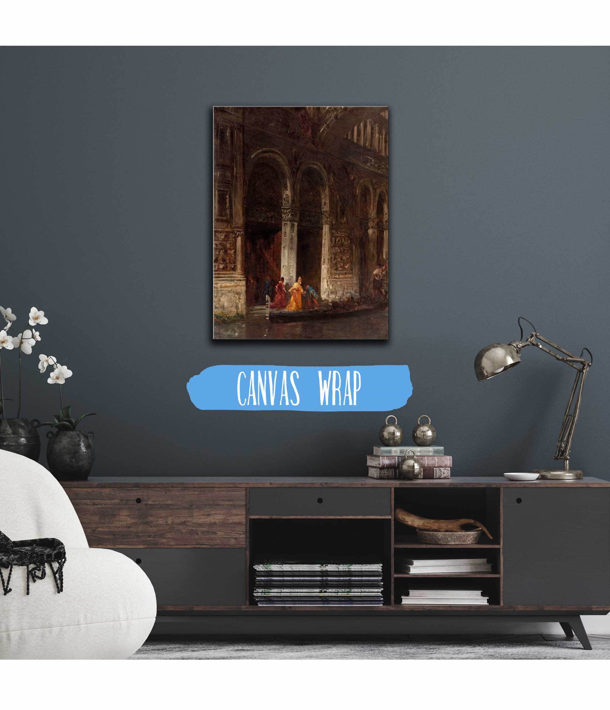 La Sortie Du Palais Des Doges Sous Le Pont Des Soupirs by Felix Ziem