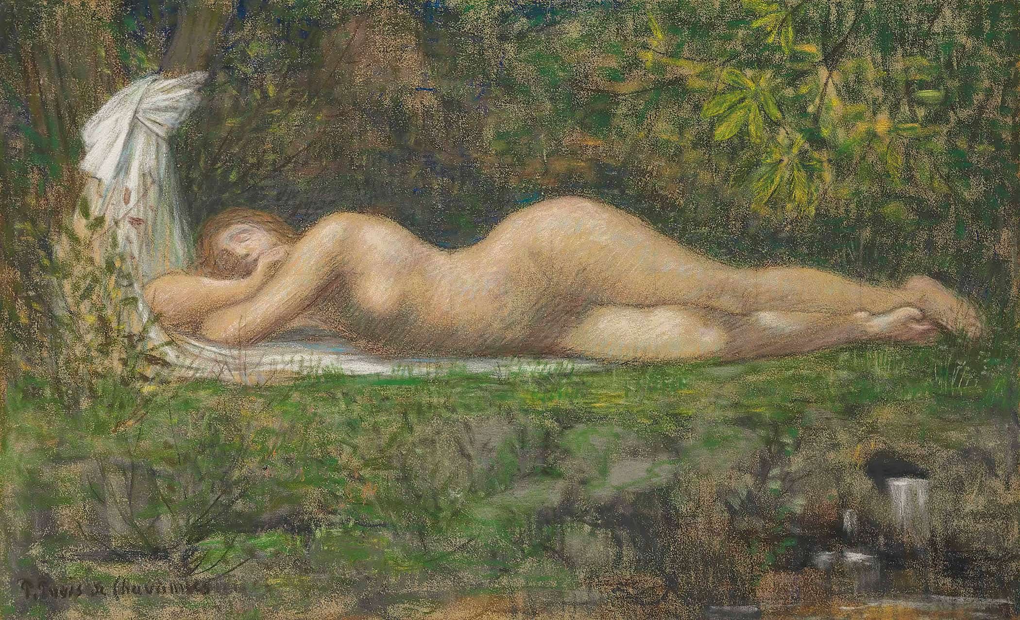 La Source by Pierre Puvis De Chavannes