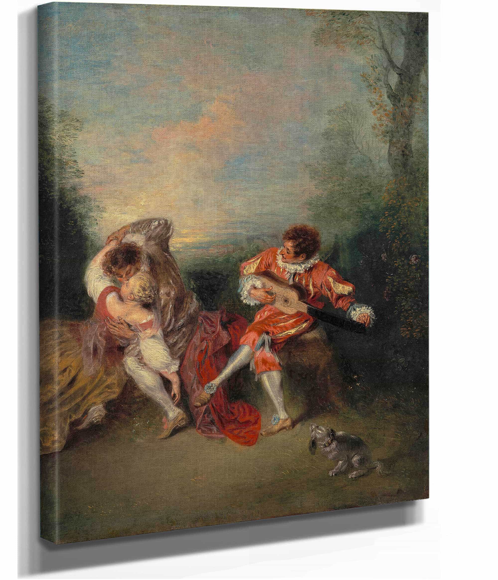 La Surprise   by Jean Antoine Watteau