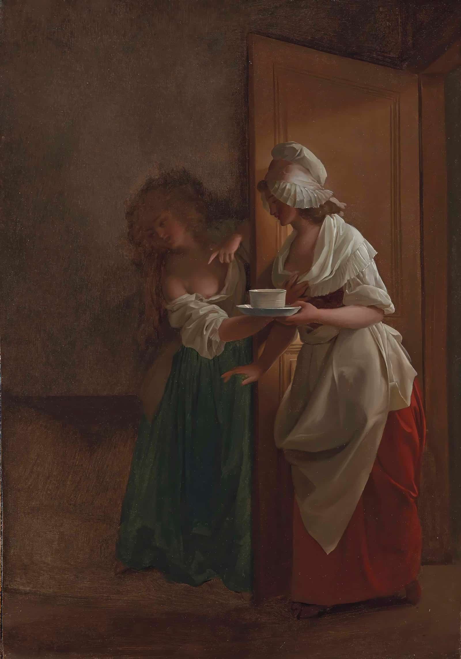 La Tasse De Chocolat The Cup Of Chocolate by Louis Leopold Boilly