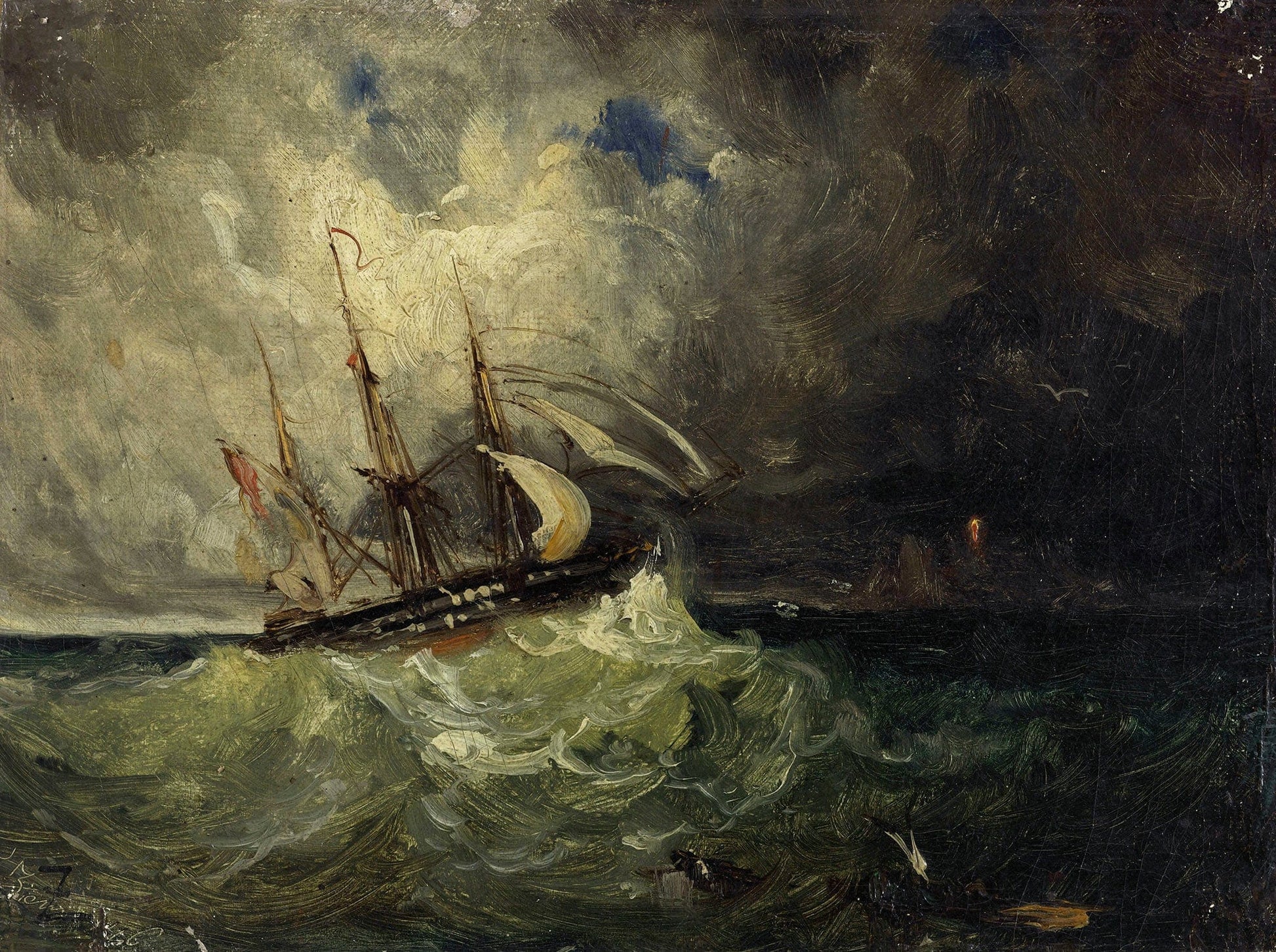 La Tempete by Felix Ziem