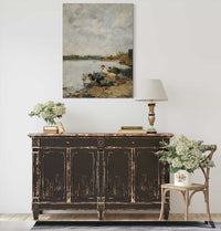 La Touques Le Matin by Eugene Boudin