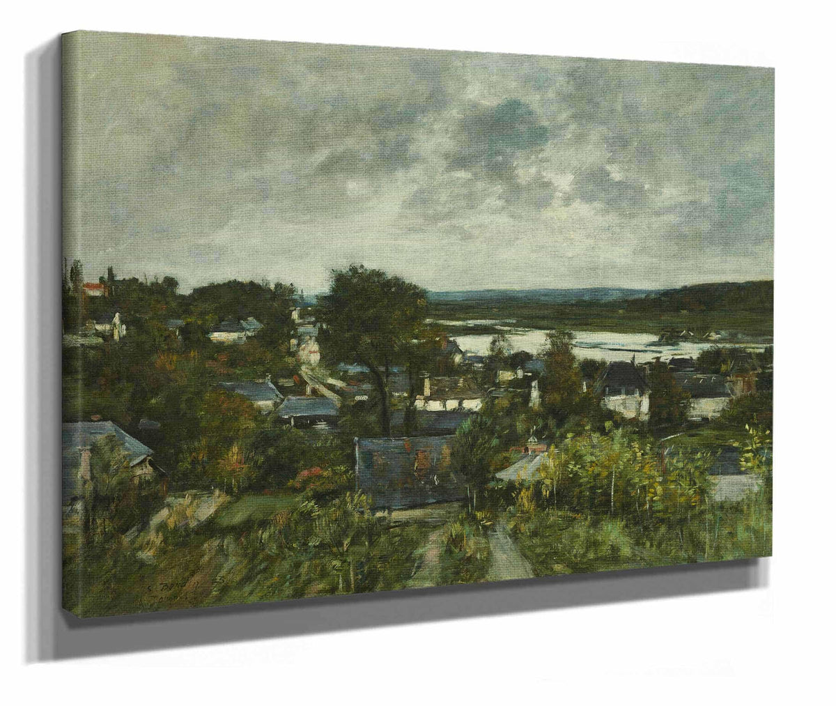 La Touques Near Deauville by Eugene Boudin