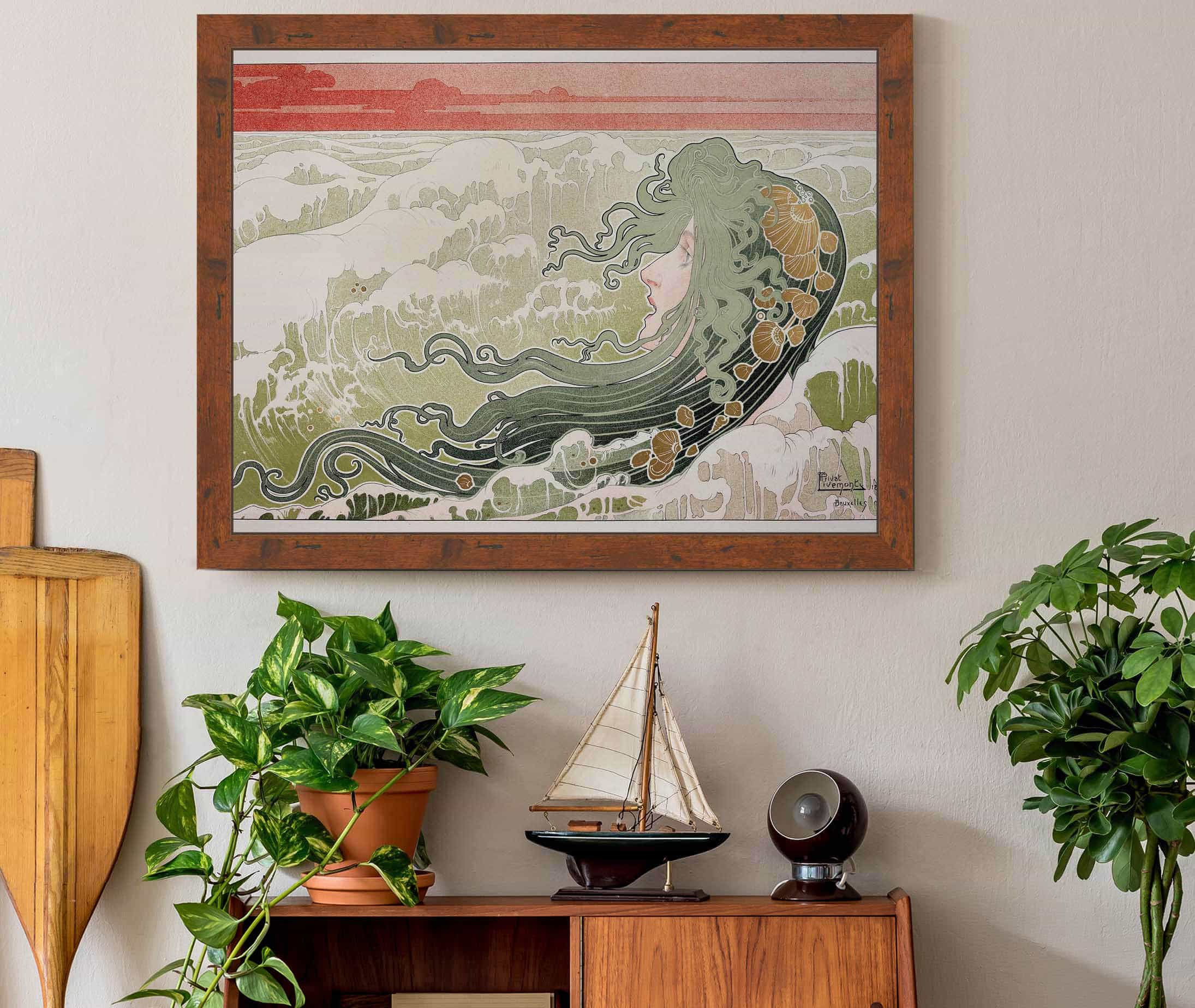 La Vague The Wave by Henri Privat Livemont