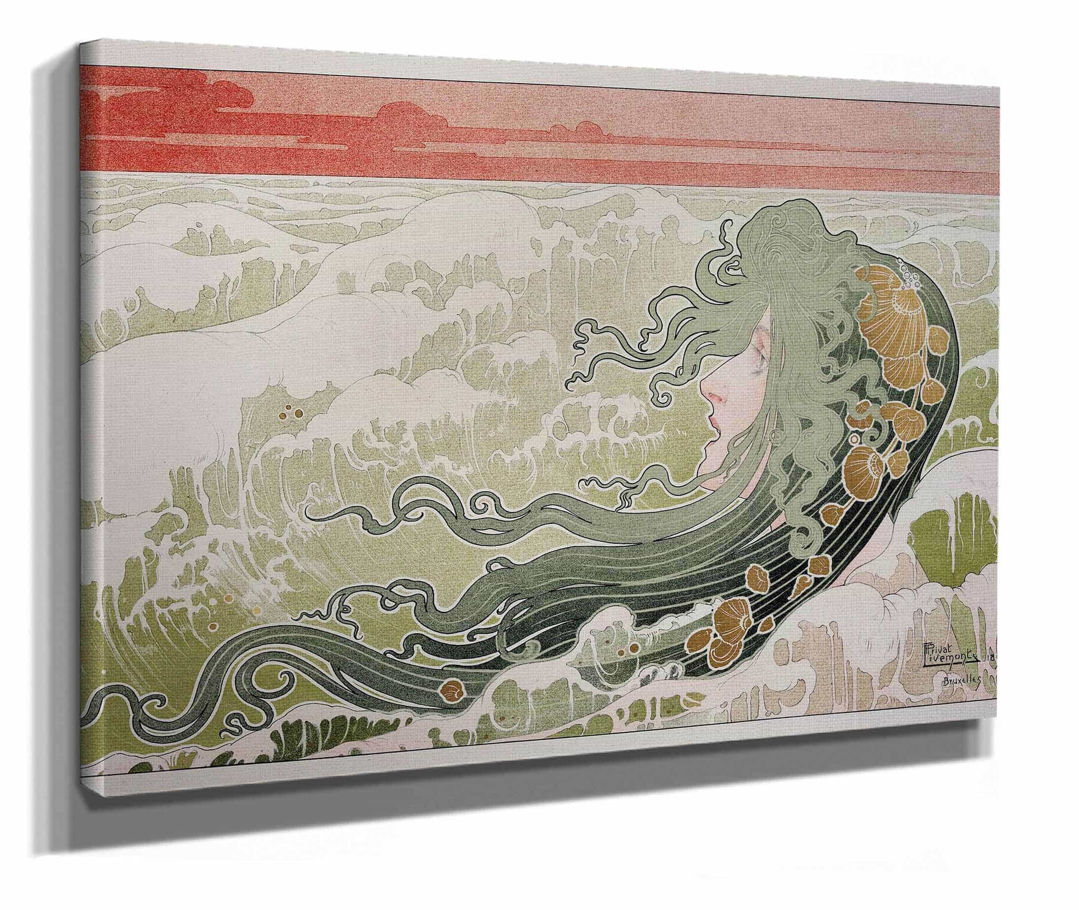 La Vague The Wave by Henri Privat Livemont