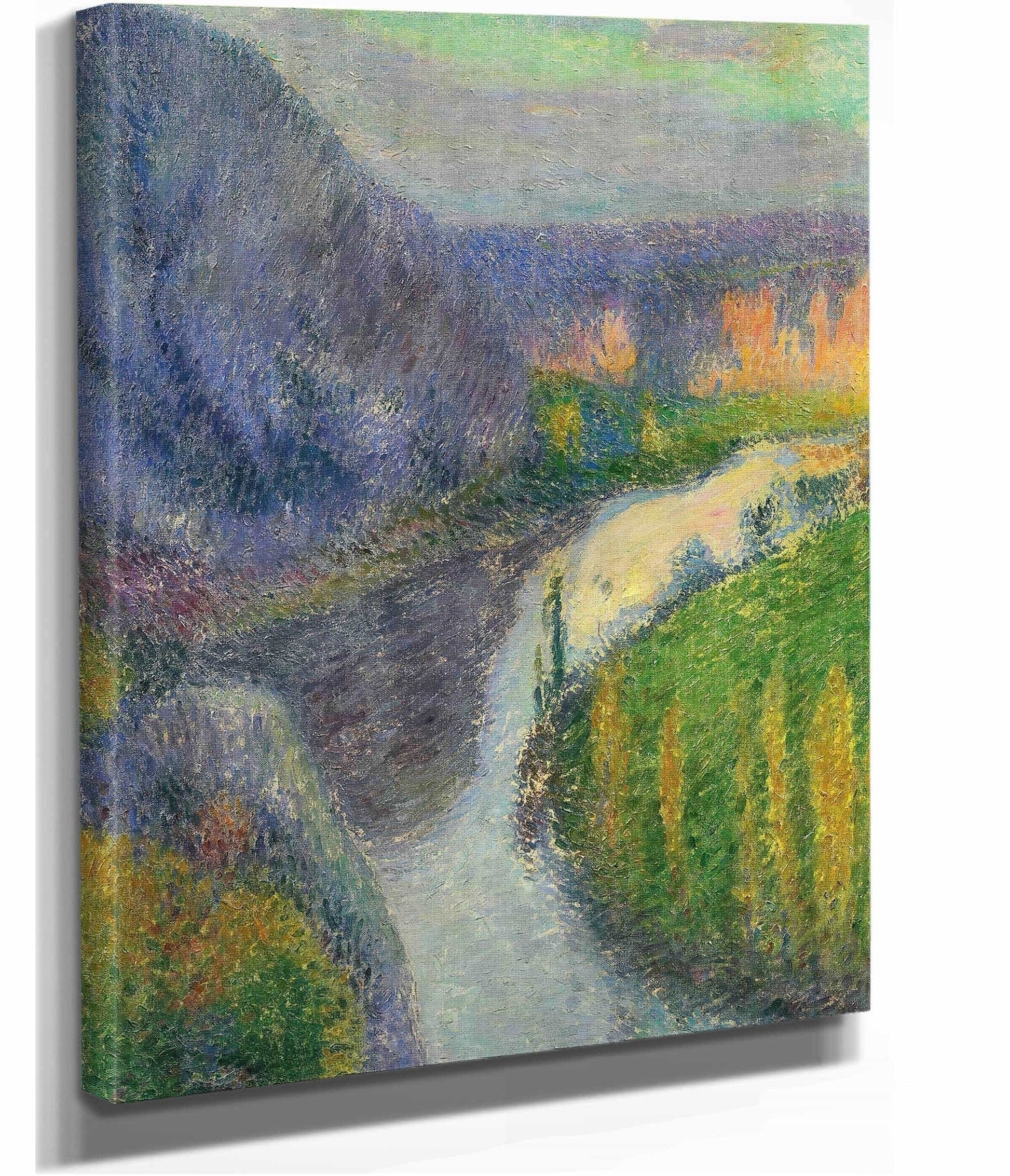 La Vallee Du Lot Pres De Saint Cirq Lapopie by Henri Martin