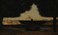 La Vasque De La Villa Medicis After by Jean Baptiste Camille Corot