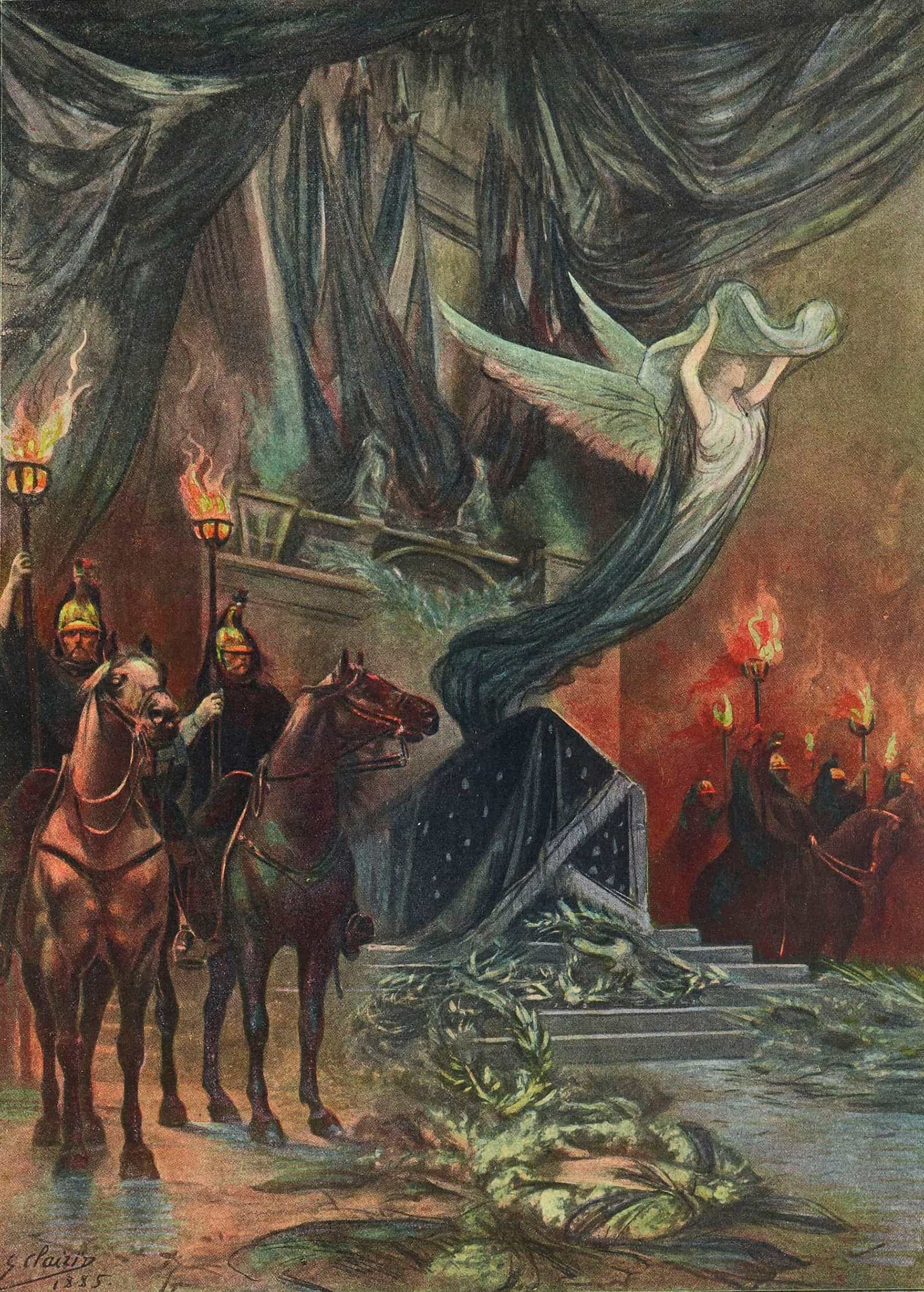 La Veillee Funebre by Georges Jules Victor Clairin