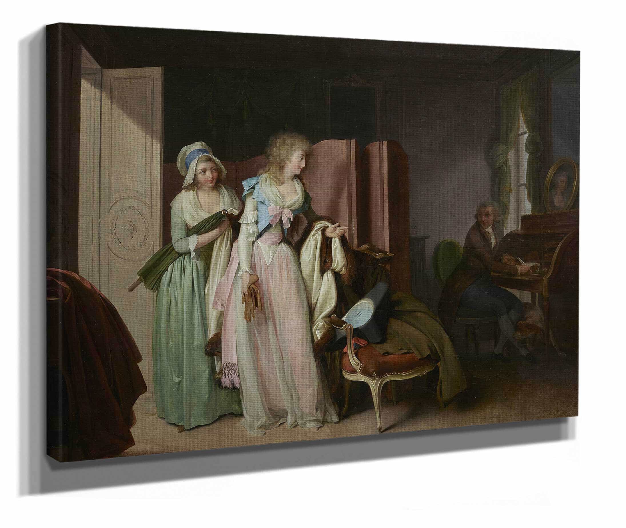 La Visite Rendue The Visit Returned by Louis Leopold Boilly