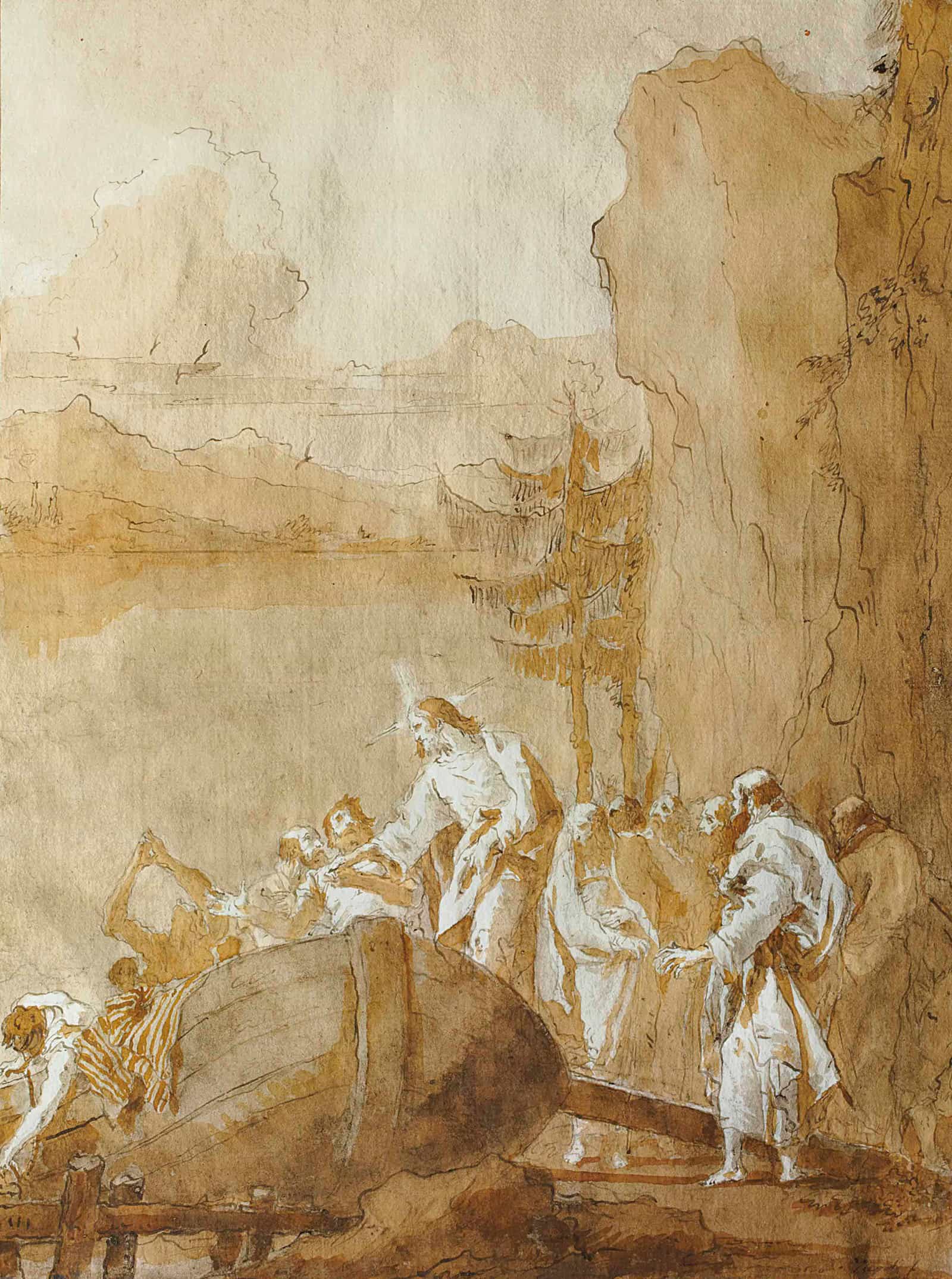 La Vocation Des Fils De Zebedee by Giovanni Domenico Tiepolo