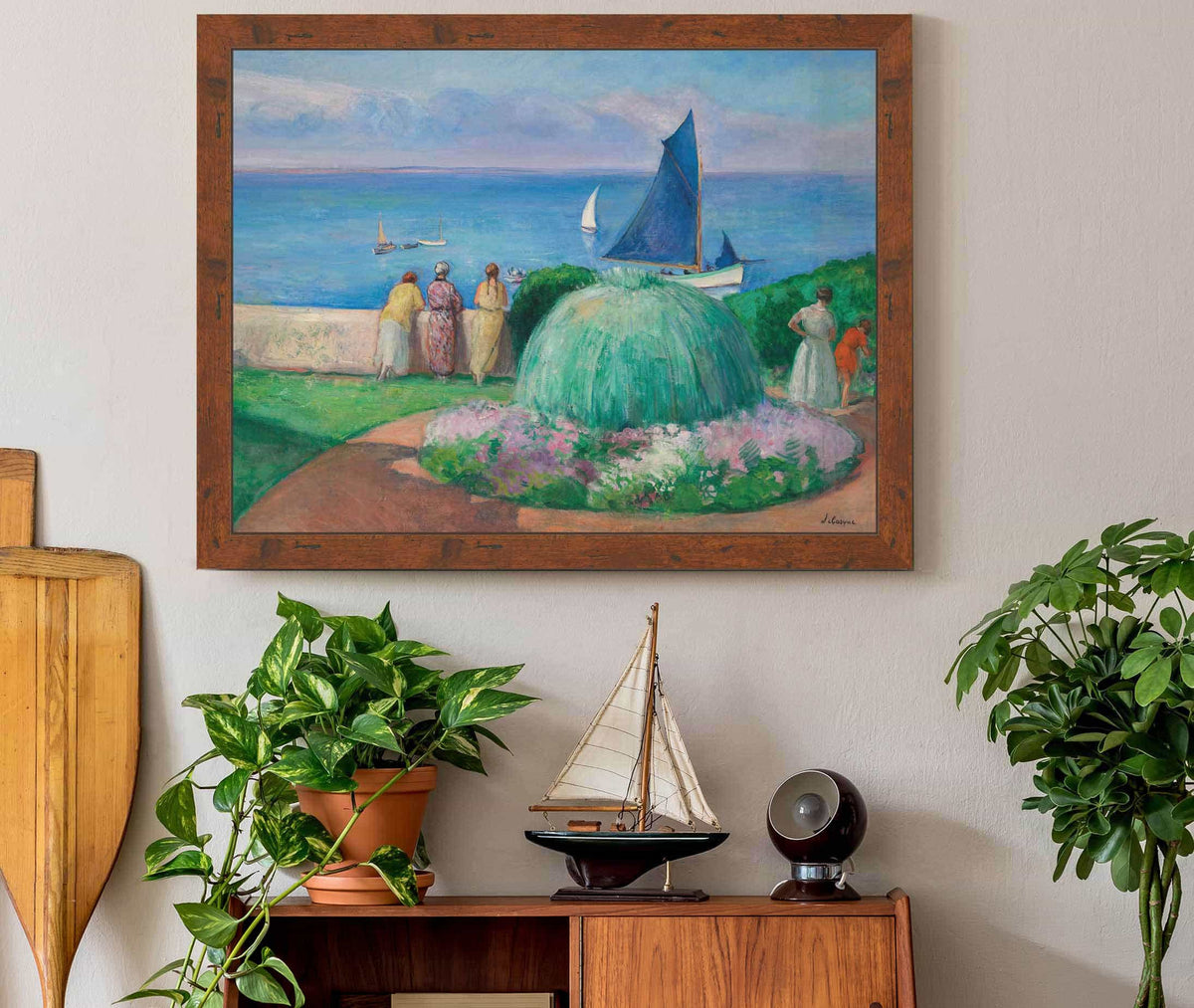 La Voile Bleue Prefailles by Henri Lebasque