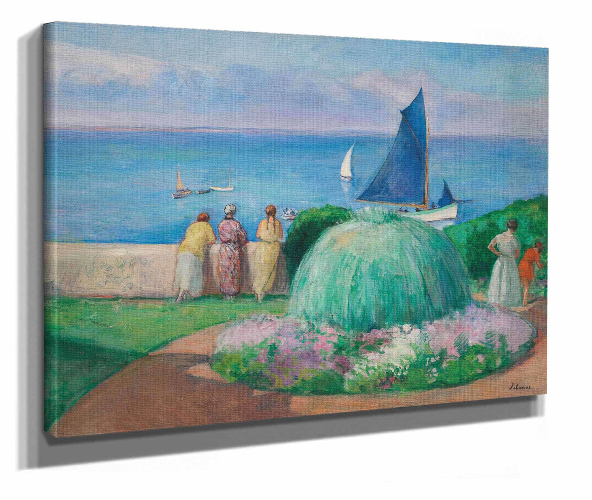 La Voile Bleue Prefailles by Henri Lebasque