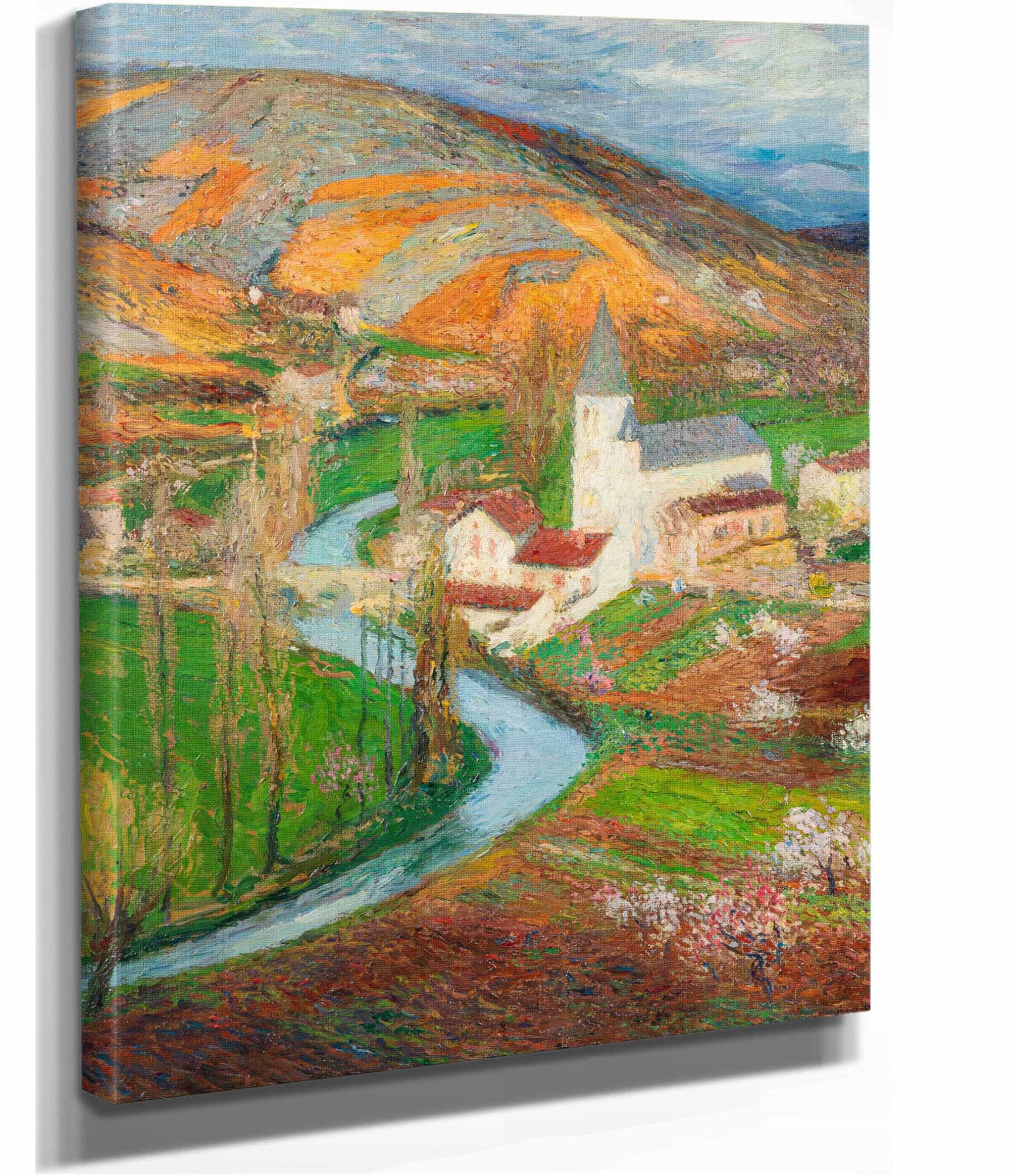 Labastide Du Vert Au Printemps Depuis Le Jardin De Marquayrol by Henri Martin