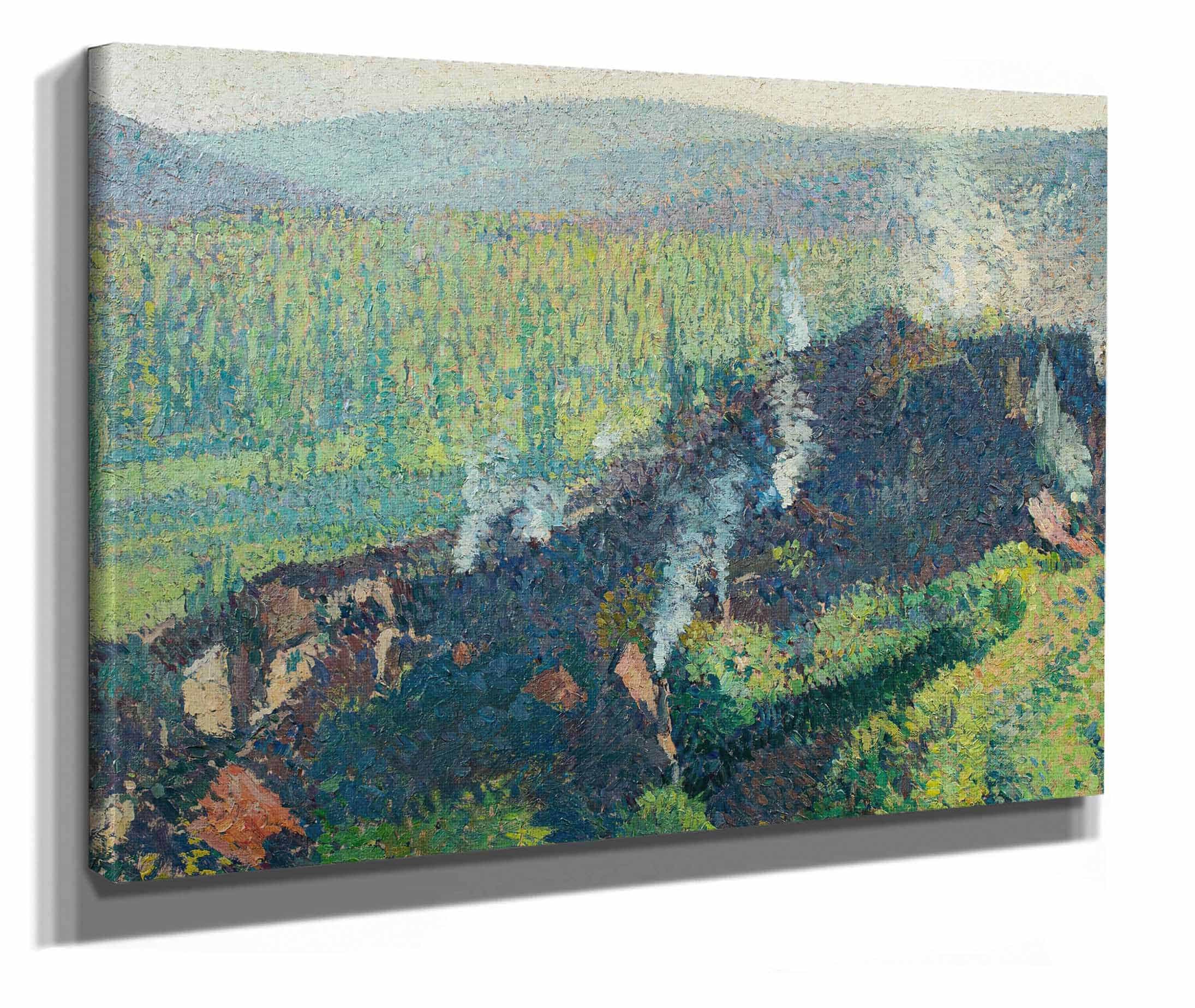 Labastide Du Vert Vue Depuis Marquayrol Fumees by Henri Martin