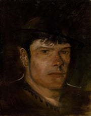 Lad With A Large Ear And A Small Hat   by Ladislav Mednyanszky