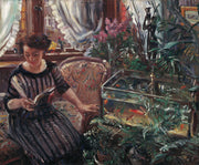 Lady At The Goldfish Basin by Lovis Corinth