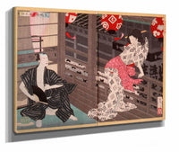 Lady Ejima And The Actor Ikushima Shingoro by Tsukioka Yoshitoshi
