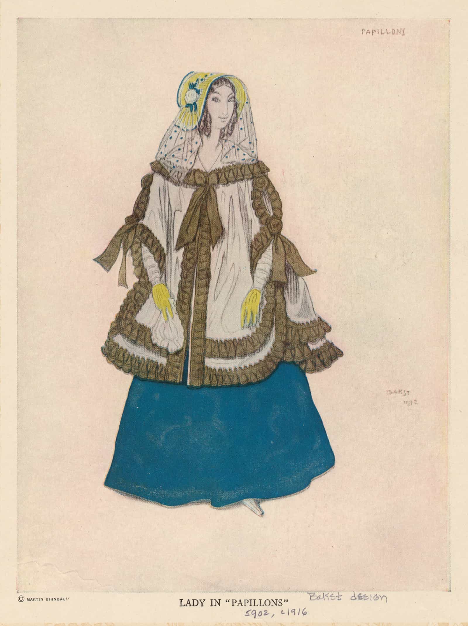 Lady In Papillons  by Leon Bakst