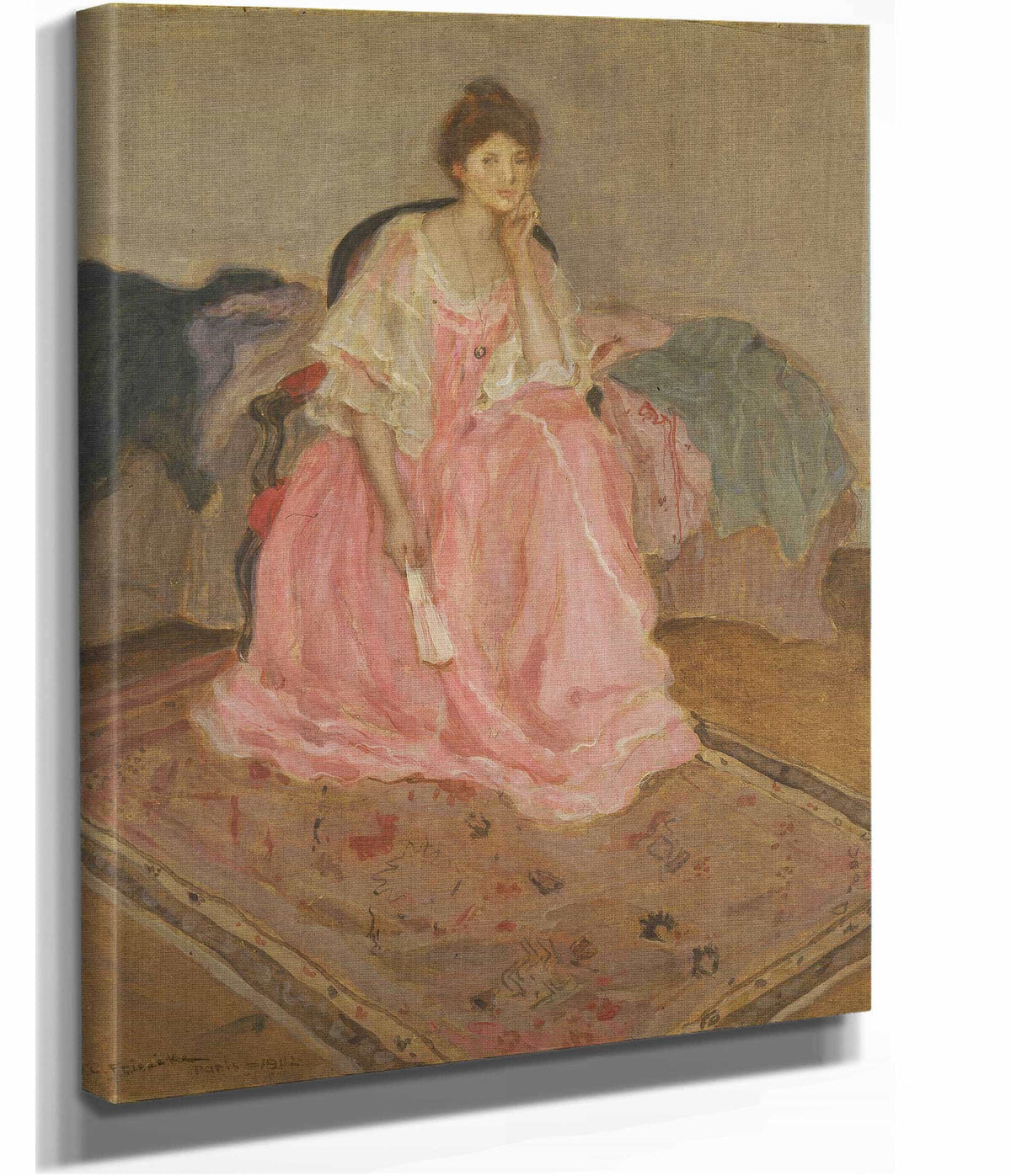 Lady In Pink by Frederick Carl Frieseke