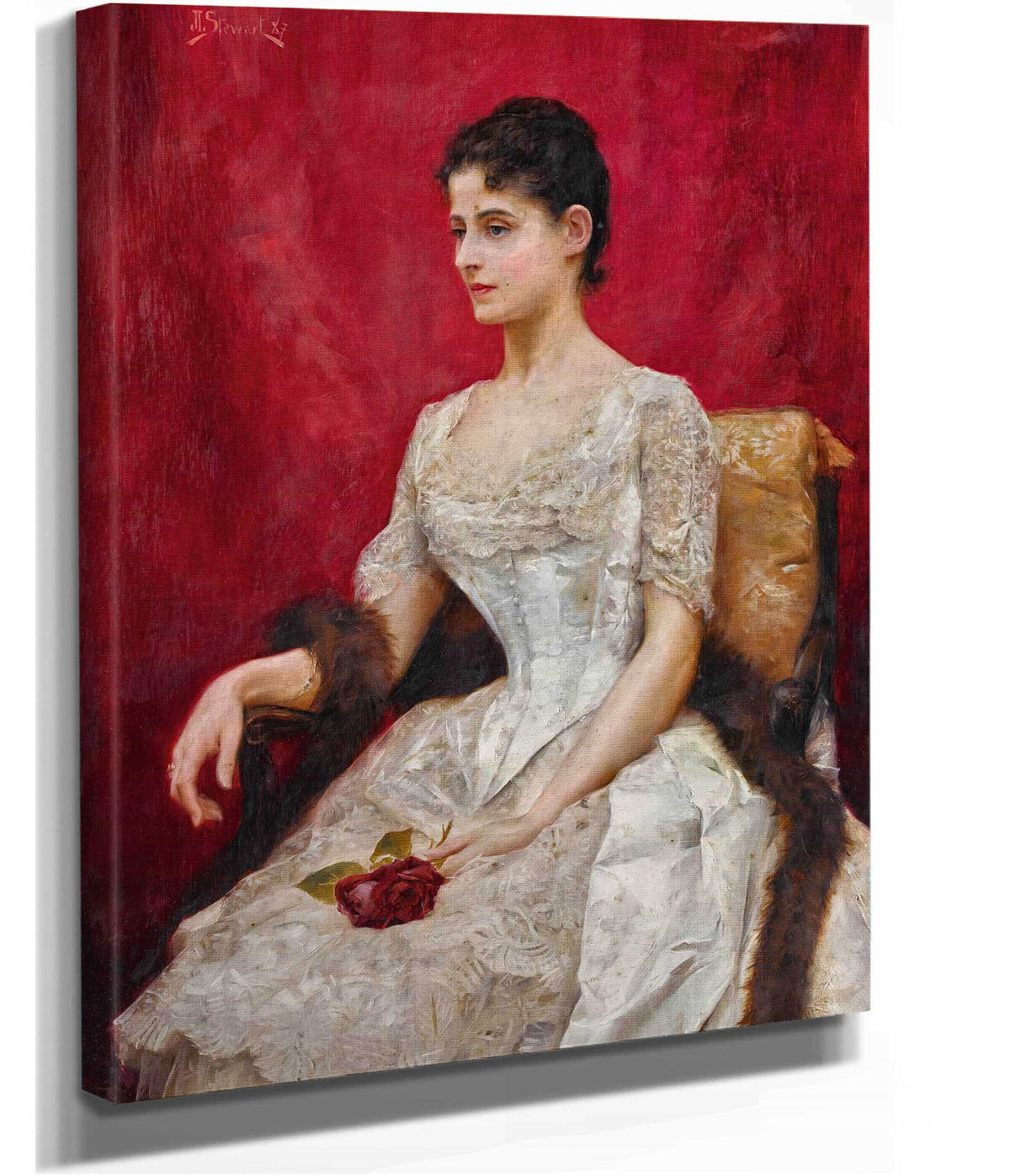 Lady In White by Julius Leblanc Stewart