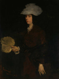 Lady With Fan by Frank Duveneck