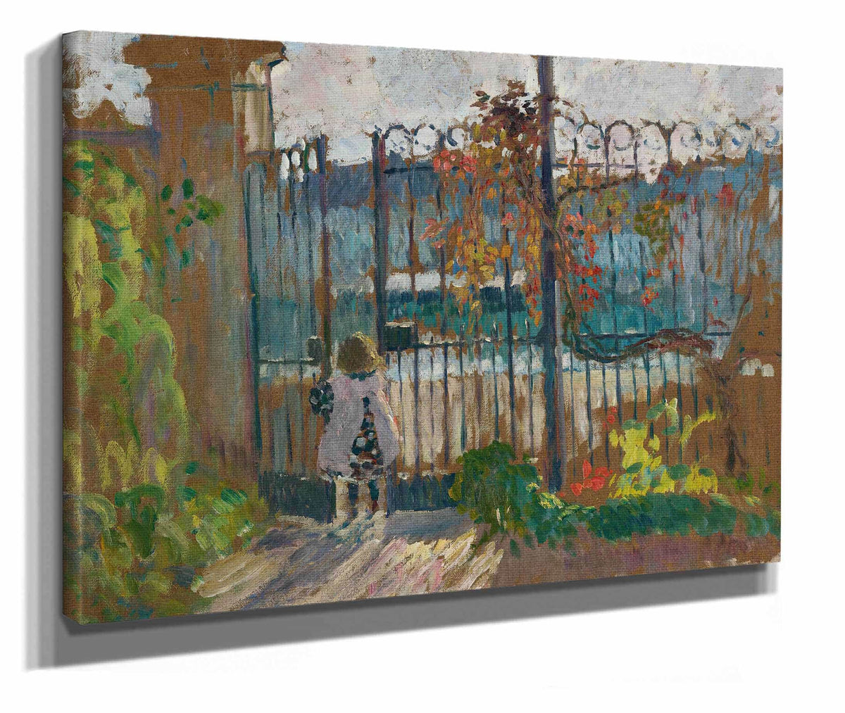 Lagny Nono A La Grille Du Jardin by Henri Lebasque