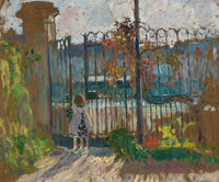 Lagny Nono A La Grille Du Jardin by Henri Lebasque