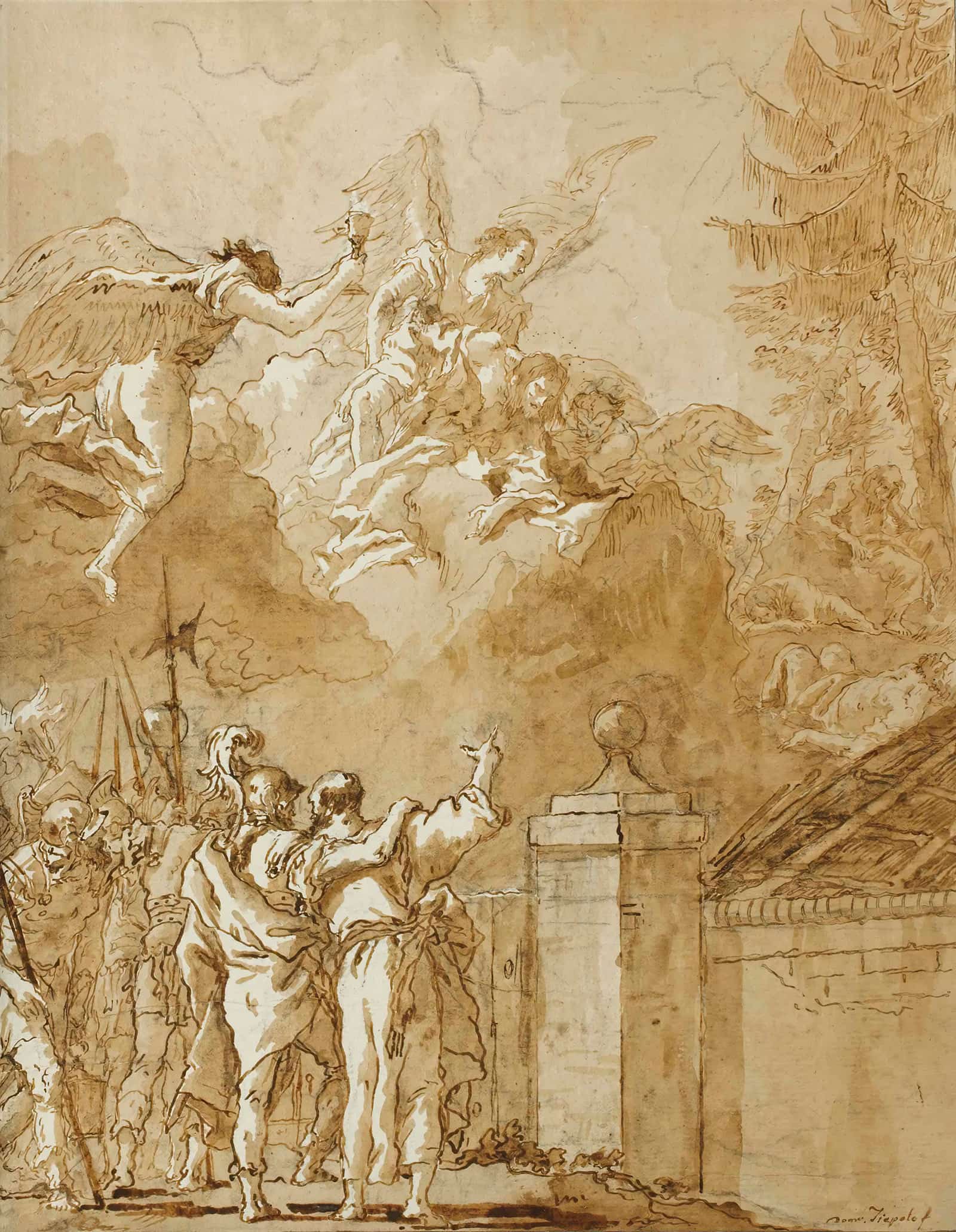 Lagonie Du Christ A Gethsemani by Giovanni Domenico Tiepolo