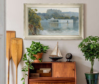 Lake At Oodeypore India by Edwin Lord Weeks