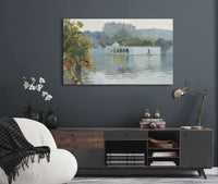 Lake At Oodeypore India by Edwin Lord Weeks