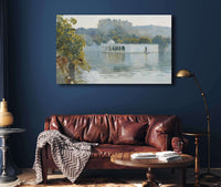 Lake At Oodeypore India by Edwin Lord Weeks