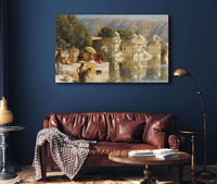 Lake At Oodeypore India by Edwin Lord Weeks