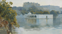 Lake At Oodeypore India by Edwin Lord Weeks