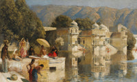 Lake At Oodeypore India by Edwin Lord Weeks
