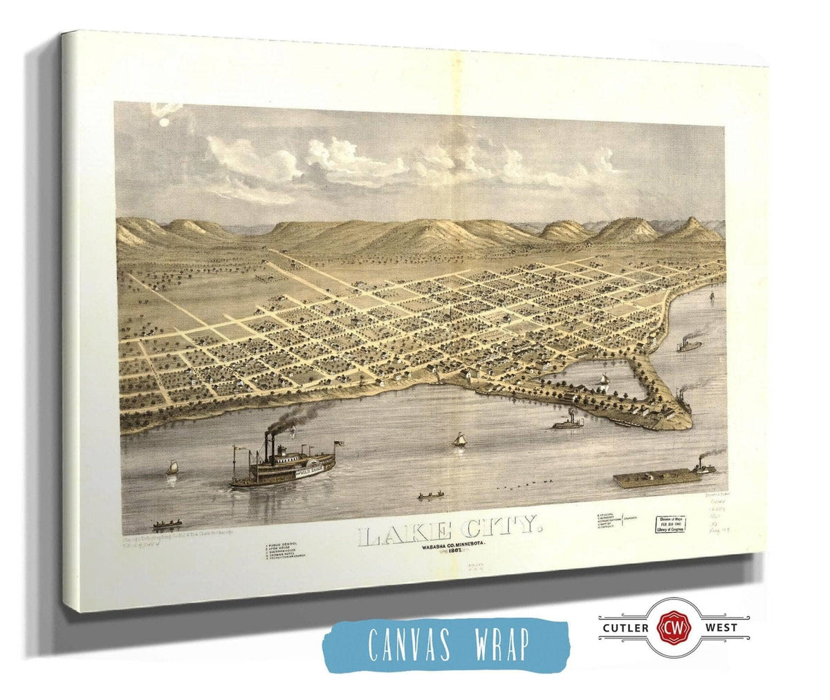 Lake City Wabasha Co Minnesota 1867 State of Minnesota