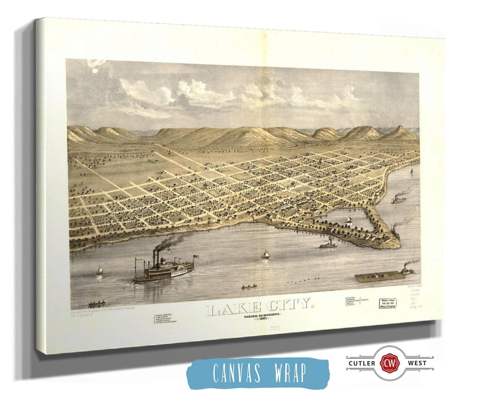Lake City Wabasha Co Minnesota 1867 State of Minnesota
