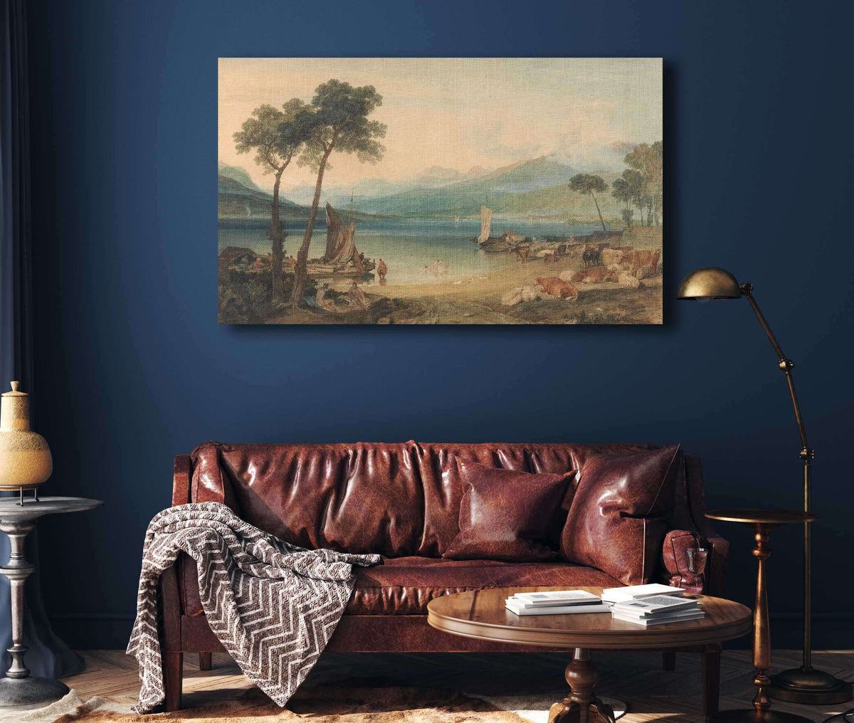 Lake Geneva And Mount Blanc To by Joseph Mallord William Turner