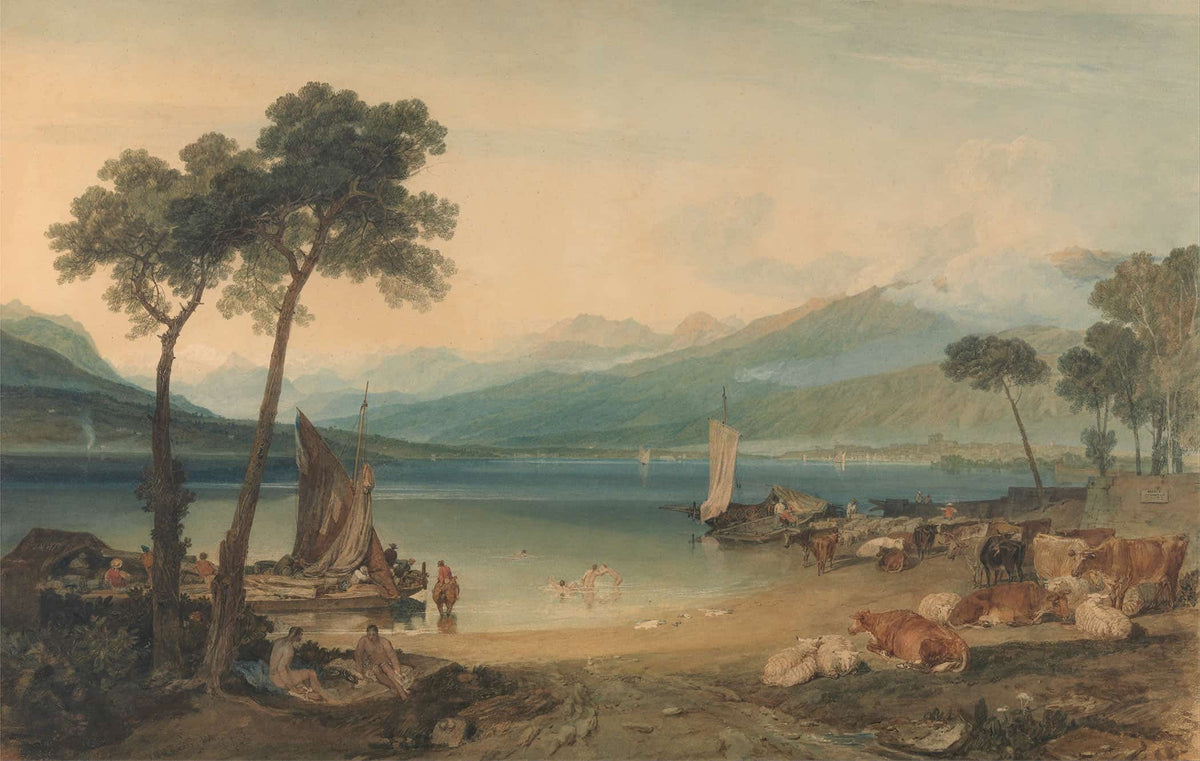 Lake Geneva And Mount Blanc To by Joseph Mallord William Turner