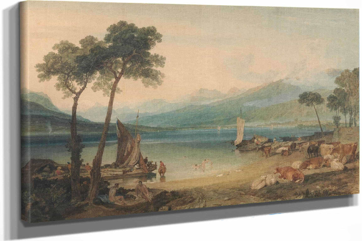 Lake Geneva And Mount Blanc To by Joseph Mallord William Turner