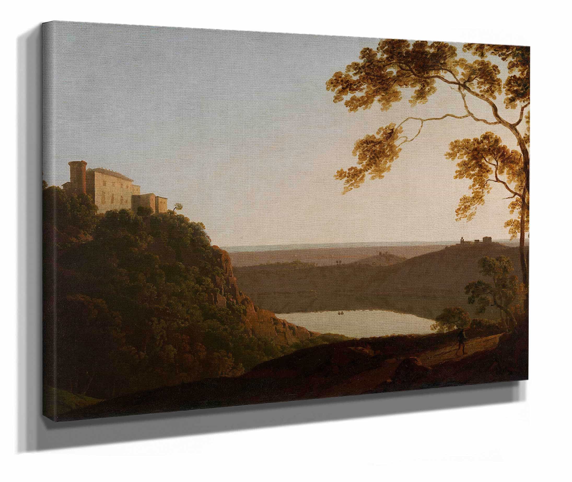 Lake Nemi Sunset by Joseph Wright Of Derby
