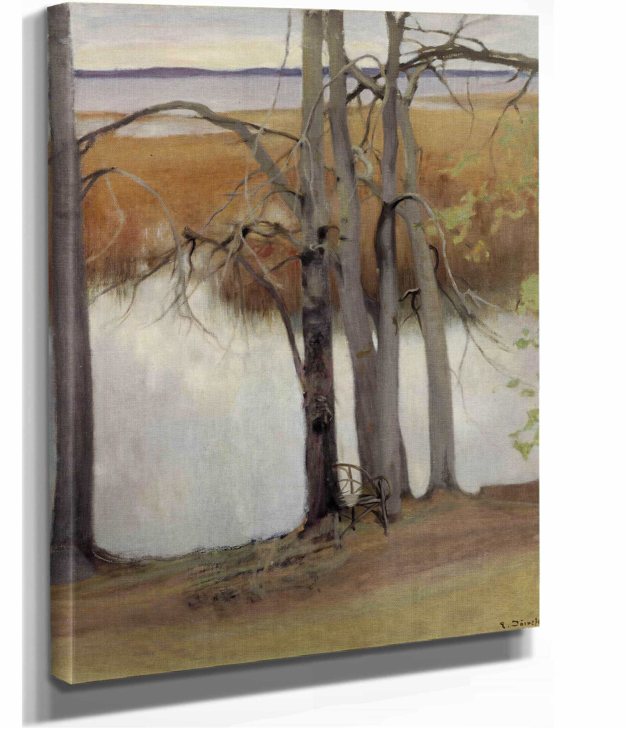 Lake Shore With Reeds by Eero Jarnefelt