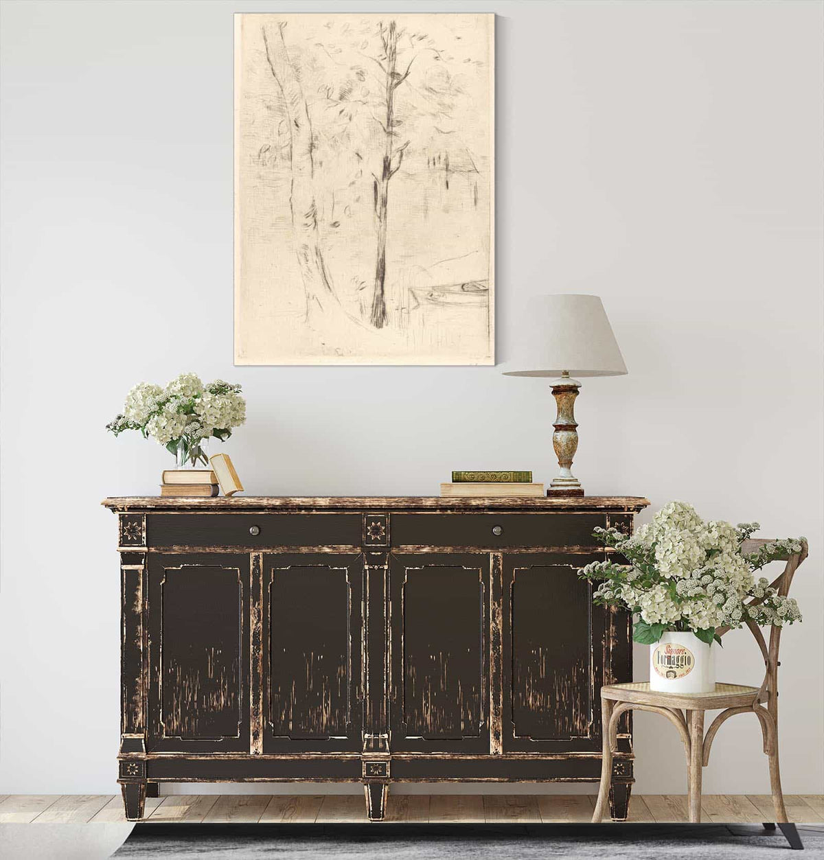 Lake With Rowboat by Berthe Morisot