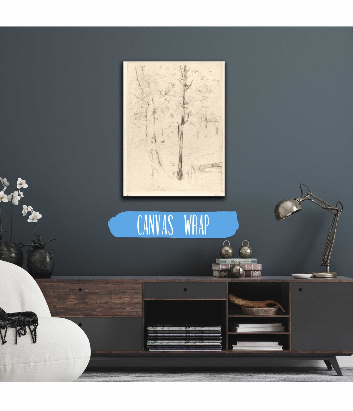 Lake With Rowboat by Berthe Morisot