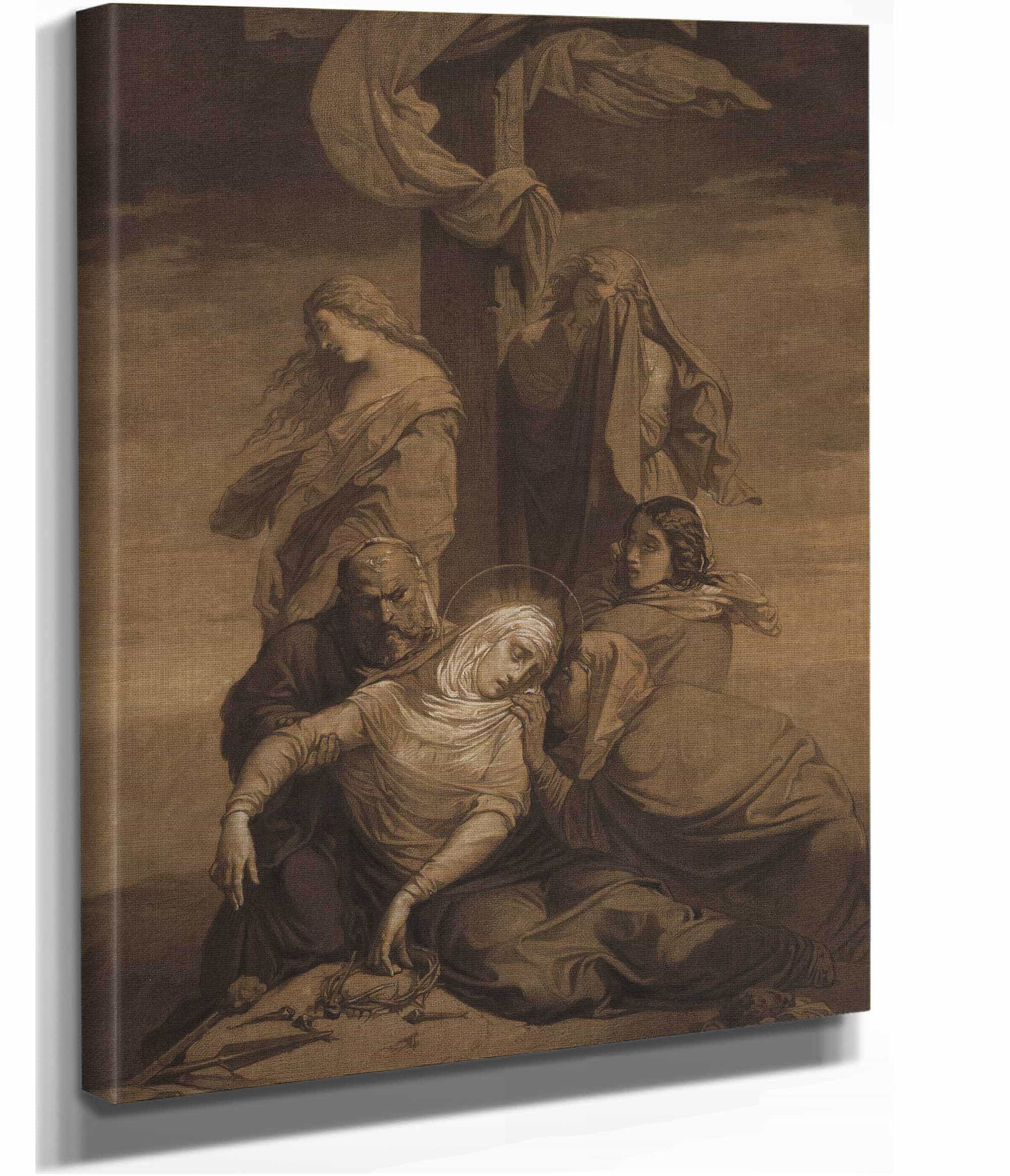 Lamentation At The Foot Of The Cross by Henri Lehmann