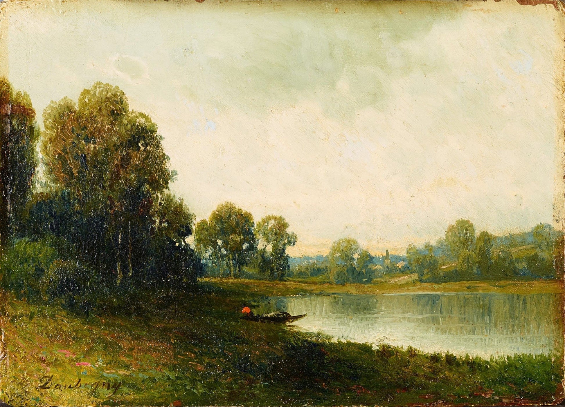 Landscape About by Charles Francois Daubigny