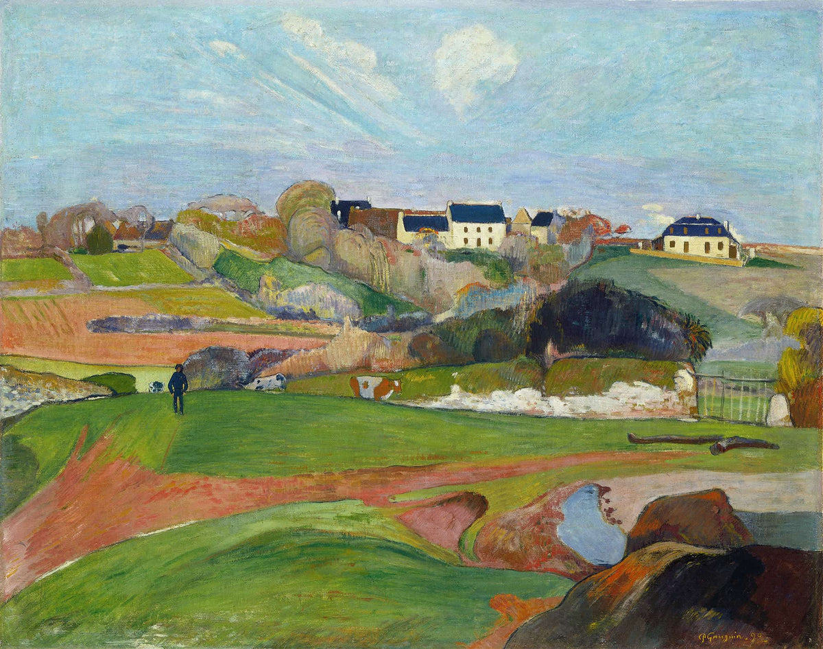 Landscape At Le Pouldu by Paul Gauguin