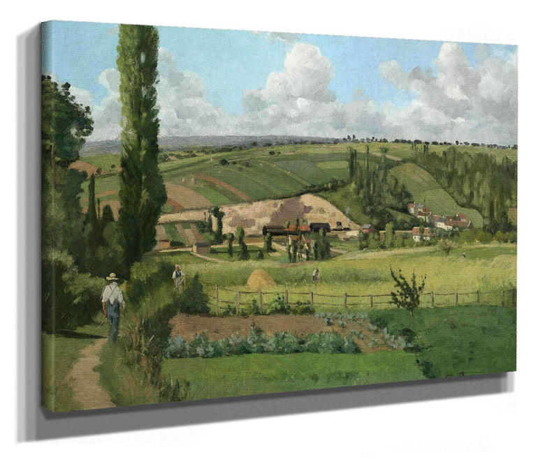 Landscape At Les Patispontoise by Camille Pissarro